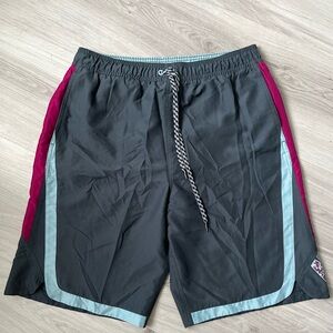 NIKE Gray and Red‎ Men's Shorts